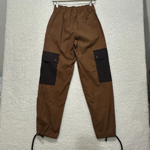 Nike Pants Womens XS Brown Air Jordan Essential Utility Cargo Loose Fit Joggers - Picture 4 of 16